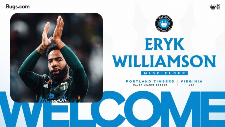 Eryk Williamson Charlotte FC Midfielder Joins Squad for 2025 MLS Season