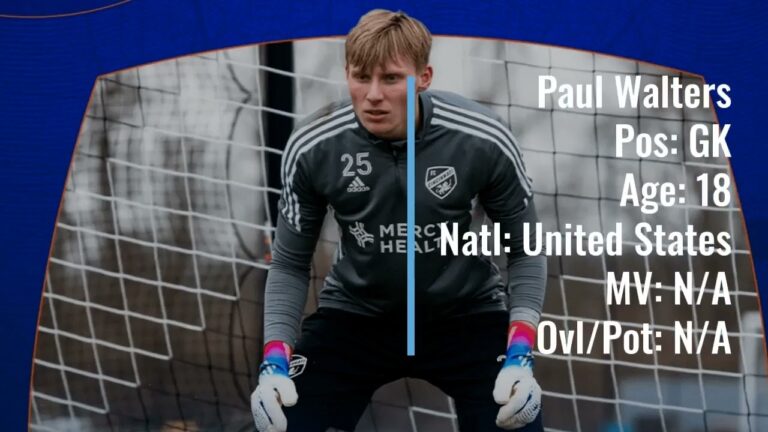 PAUL WALTERS FC Cincinnati Goalkeeper #25: Key Player Profile and Performance Analysis