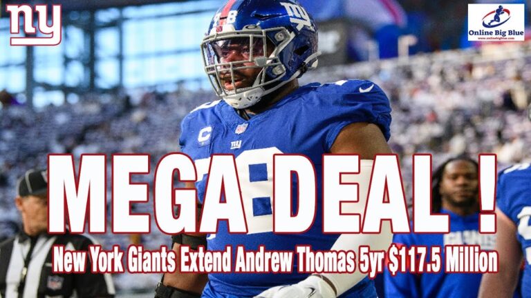 Behind the Blocks: Andrew Thomas’s Financial Journey and Career Earnings as a New York Giants Offensive Tackle